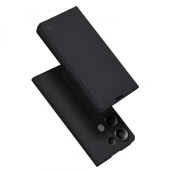 Husa pentru Xiaomi Redmi Note 13 Pro 4G / Poco M6 Pro 4G, Techsuit, Magskin Book, Neagra