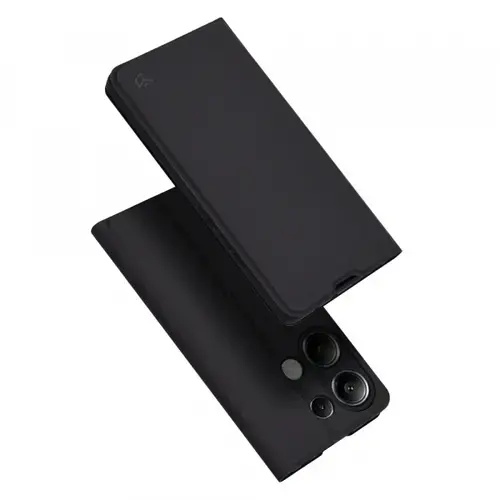 Husa pentru Xiaomi Redmi Note 13 Pro 4G / Poco M6 Pro 4G, Techsuit, Magskin Book, Neagra