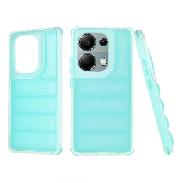 Husa pentru Xiaomi Redmi Note 13 Pro 4G / Poco M6 Pro 4G, Techsuit, Wave Shield, Turcoaz