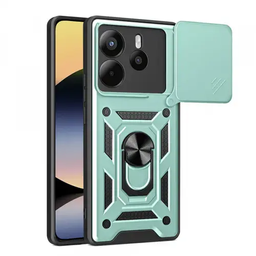 Husa pentru Xiaomi Redmi Note 14 4G (Regional), Techsuit, CamShield, Verde
