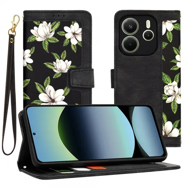 Husa pentru Xiaomi Redmi Note 14 4G (Regional), Techsuit, FlipCraft, Neagra