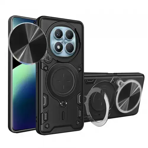Husa pentru Xiaomi Redmi Note 14 Pro 4G, Techsuit, CamGuard Pro, Neagra