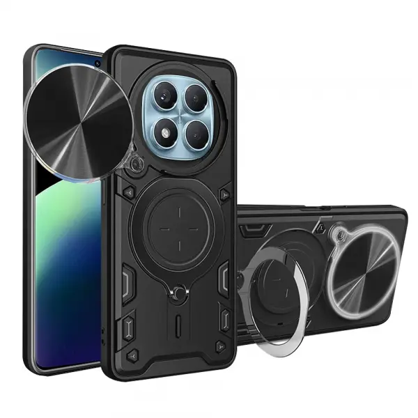 Husa pentru Xiaomi Redmi Note 14 Pro 4G, Techsuit, CamGuard Pro, Neagra