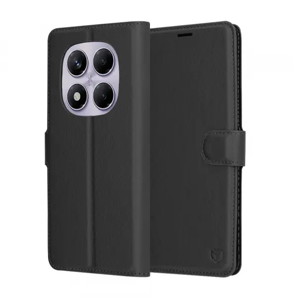 Husa pentru Xiaomi Redmi Note 14 Pro 4G, Techsuit, Leather Folio, Neagra