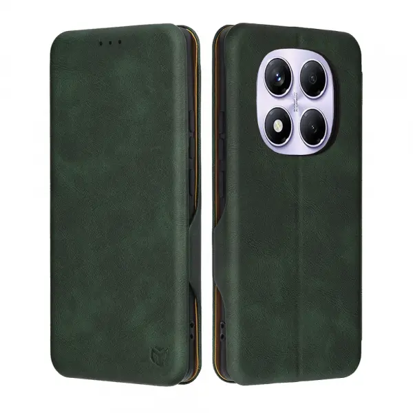 Husa pentru Xiaomi Redmi Note 14 Pro 4G, Techsuit, Safe Wallet Plus, Verde
