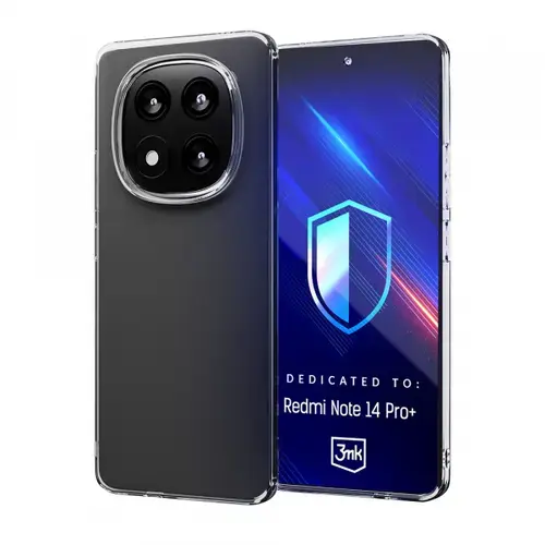 Husa pentru Xiaomi Redmi Note 14 Pro+ 5G, 3MK, Clear, Transparenta