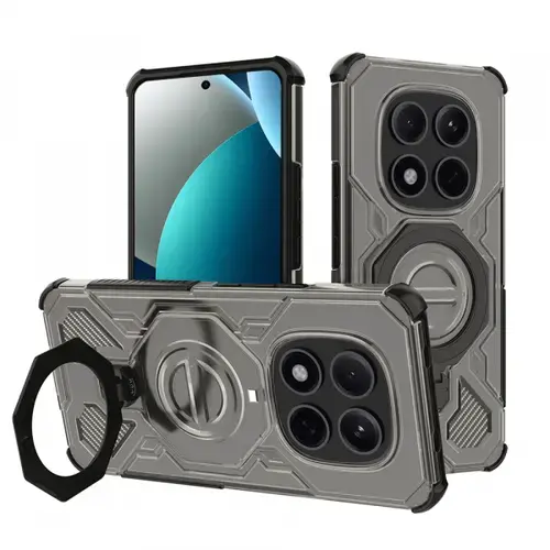 Husa pentru Xiaomi Redmi Note 15 Pro 5G, Techsuit, Carbon Shield Pro, Fumuriu