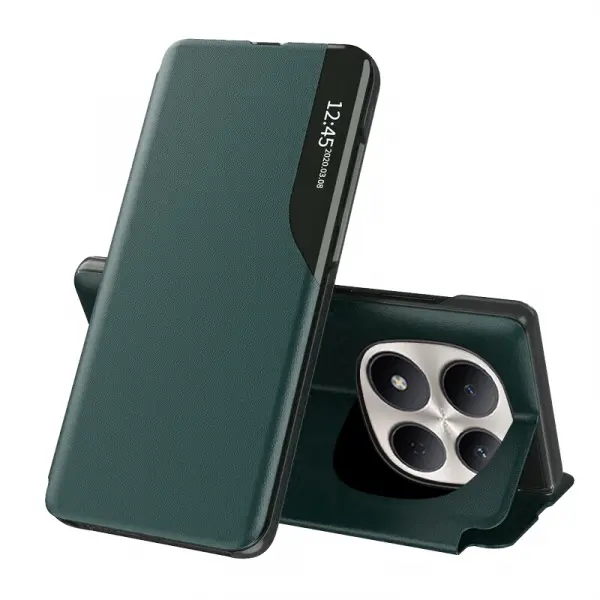 Husa pentru Xiaomi Redmi Note 15 Pro 5G, Techsuit, eFold, Verde Inchis