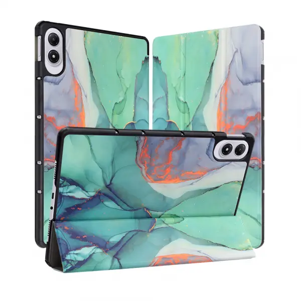 Husa pentru Xiaomi Redmi Pad 2 Pro, Techsuit, FoldPro Green Time, Multicolor