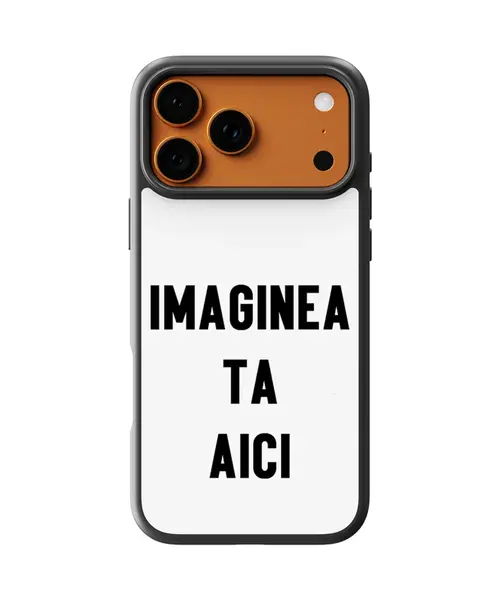 Husa personalizata cu poza ta pentru Apple iPhone + Folie de sticla CADOU - iPhone 17 Pro Max