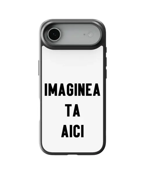 Husa personalizata cu poza ta pentru Apple iPhone + Folie de sticla CADOU - iPhone Air