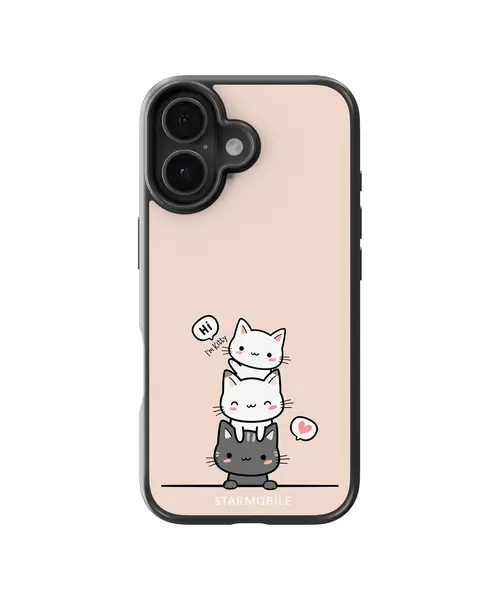 Husa Pink Kitty Cat Apple iPhone Impact Ultra - iPhone 17