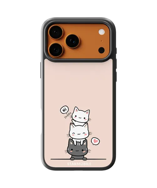 Husa Pink Kitty Cat Apple iPhone Impact Ultra - iPhone 17 Pro Max