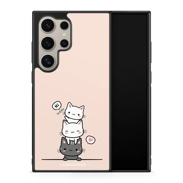 Husa Pink Kitty Cat Samsung Impact Ultra - Samsung S22 Plus