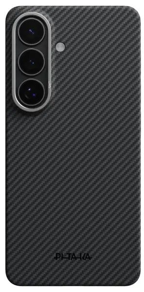 Husă Pitaka - Edge Case, Galaxy S26+, MagSafe, negru/gri