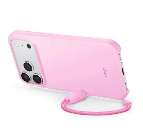 Husa Protectie Spate Apple Beats Kickstand Case MGYA4LL/A pentru iPhone 17 Pro Max, Magsafe si Camera Control (Roz)