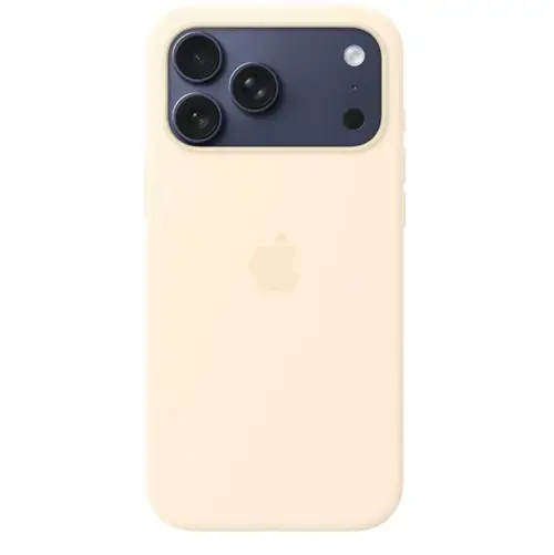 Husa Protectie Spate Apple MHW54ZM/A pentru iPhone 17 Pro Max, Silicone Case, MagSafe (Crem)