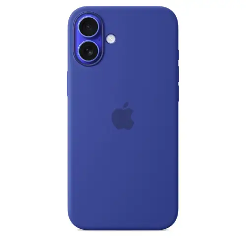 Husa Protectie Spate Apple MYYF3ZM/A pentru iPhone 16 Plus, Silicone Case cu MagSafe (Albastru)