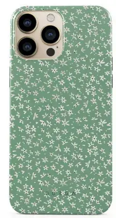 Husa Protectie Spate Burga Lush Meadows BHTIXIIIPLM pentru iPhone 13 Pro (Verde/Alb)