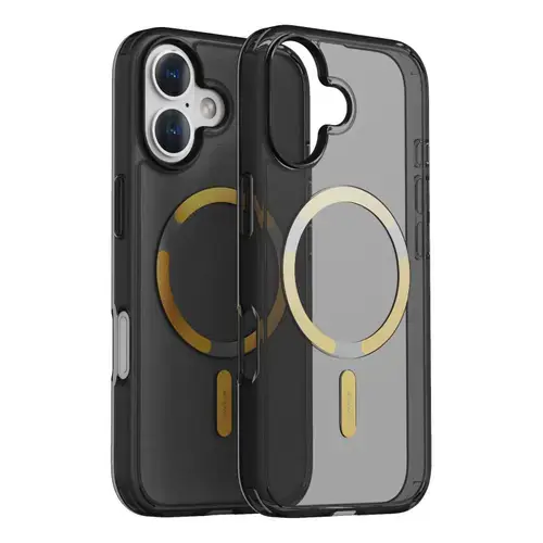 Husa Protectie Spate Dviced DV511050, MagSafe pentru Apple iPhone 17, Smoke Case (Auriu)