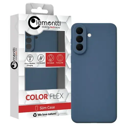 Husa Protectie Spate Lemontti LEMHSSSGA37B Silicon Soft Slim pentru Samsung Galaxy A37 (Bleumarin)