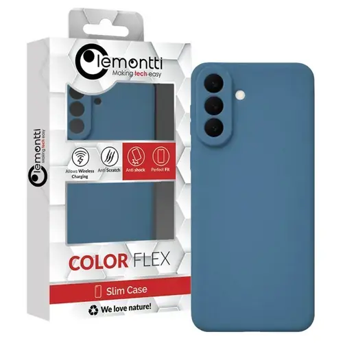 Husa Protectie Spate Lemontti LEMHSSSGA57B Silicon Soft Slim pentru Samsung Galaxy A57 (Bleumarin)