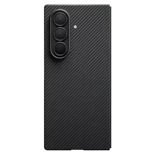 Husa Protectie Spate Pitaka MagEZ 7 Pro 600D Ultra-Slim Aramida Magsafe pentru Samsung Galaxy Z Fold7 (Negru/Gri)