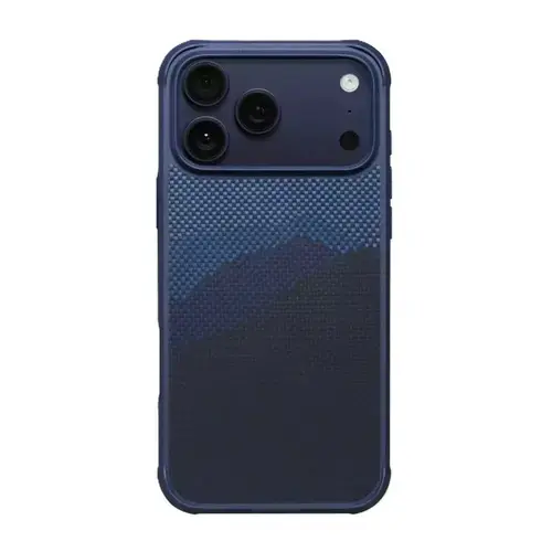 Husa Protectie Spate Pitaka pentru iPhone 17 Pro Max, Aramid Pro Guard, MagSafe (Albastru)