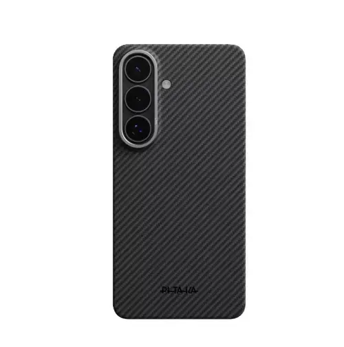 Husa Protectie Spate Pitaka pentru Samsung Galaxy S26, Edge Ultra-Slim Case (Negru/Gri)