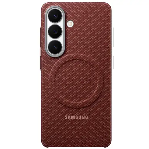 Husa Protectie Spate Samsung Carbon Magnet Case EF-KS942SREGWW pentru Galaxy S26 (Rosu)