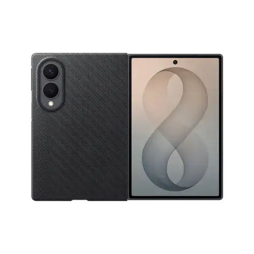Husa Protectie Spate Samsung Carbon Magnet EF-KF971SBEGWW pentru Galaxy Z Fold8 (Negru)