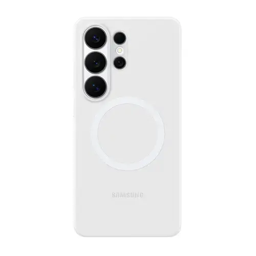 Husa Protectie Spate Samsung EF-ES948CWEGWW pentru Galaxy S26 Ultra, Silicone Magnet Case (Alb)