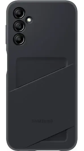 Husa Protectie Spate Samsung EF-OA146TBEGWW, Slot Card pentru Samsung Galaxy A14 (Negru)