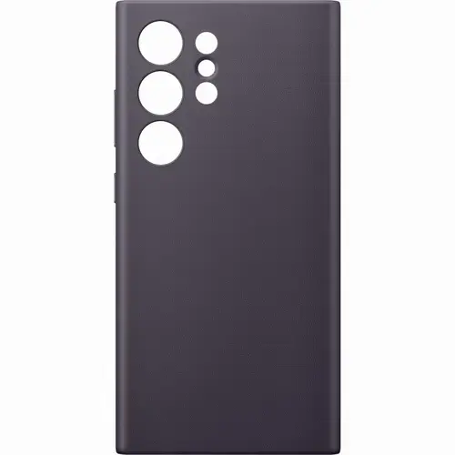Husa Protectie Spate Samsung GP-FPS928HCAVW, din piele vegana, pentru Samsung Galaxy 24 Ultra (Negru)