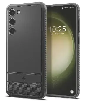 Husa Protectie Spate Spigen Rugged Armor ACS05711 pentru Samsung Galaxy S23 (Negru)