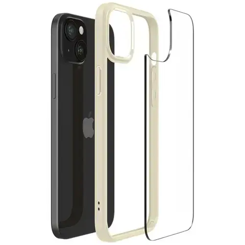 Husa Protectie Spate Spigen Ultra Hybrid ACS06658 pentru Apple iPhone 15 Plus (Bej)