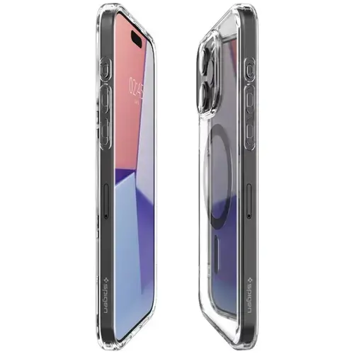 Husa Protectie Spate Spigen Ultra Hybrid MagSafe pentru Apple iPhone 15 Pro Max (Negru/Transparent)