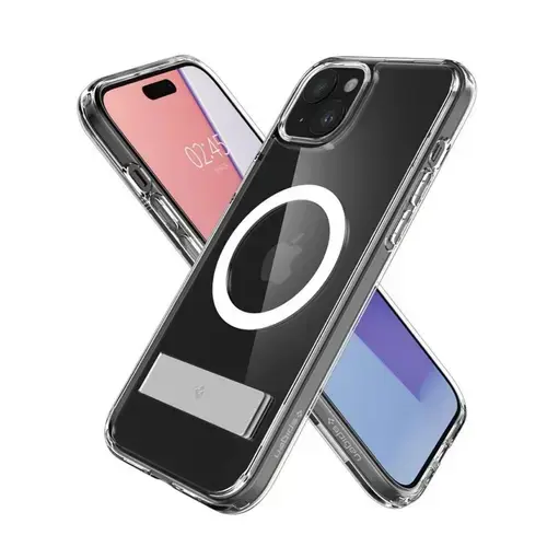 Husa Protectie Spate Spigen Ultra Hybrid S MagSafe pentru Apple iPhone 15 Plus (Transparent)