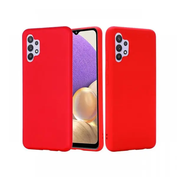 Husa Samsung Galaxy A32 4G Lemontti Silicon Silky Rosu