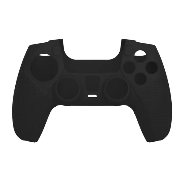 Husa silicon Body Lock pentru controller PS5 White Shark, Negru
