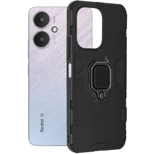 Husa Silicon Lemontti Shield Xiaomi Redmi 13C 4G / 13C 5G / Poco M6 / C65, Negru