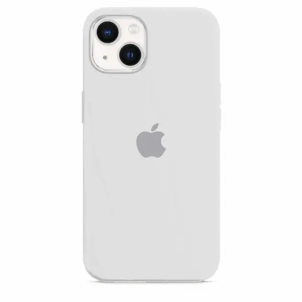 Husa Silicon pentru Apple iPhone 15 Plus - White - iPhone 15 Plus