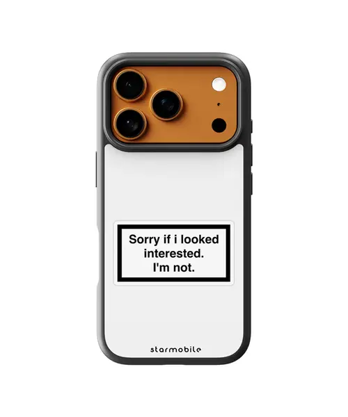Husa Sorry if i looked interested. I'm not. Apple iPhone Impact Ultra - iPhone 17 Pro