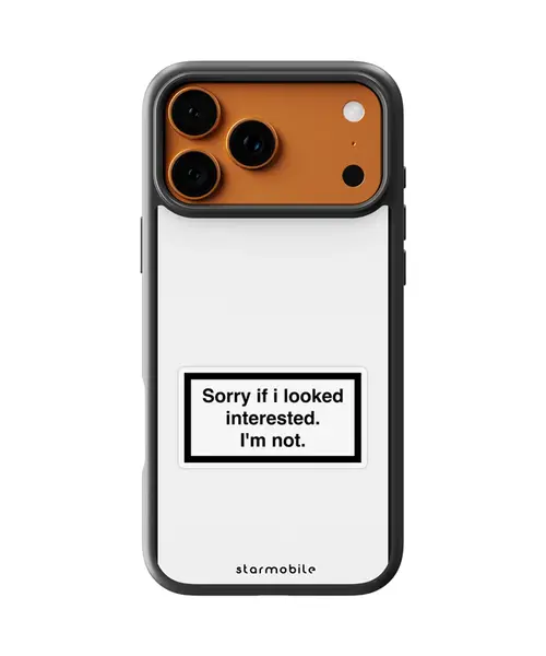 Husa Sorry if i looked interested. I'm not. Apple iPhone Impact Ultra - iPhone 17 Pro Max
