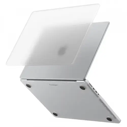 Husa Spigen ACS11526 Airskin pentru Apple MacBook Pro 16inch (2026) / (2024) / (2023) / (2021), Transparenta Satinata