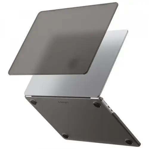 Husa Spigen ACS11531 Airskin pentru Apple MacBook Air 13inch (2026) / (2025) / (2024) / (2022), Neagra Satinata