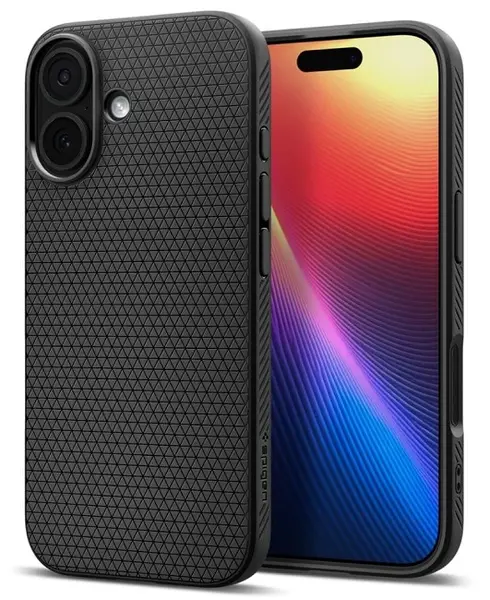 Husa Spigen - Liquid Air, iPhone 17, negru
