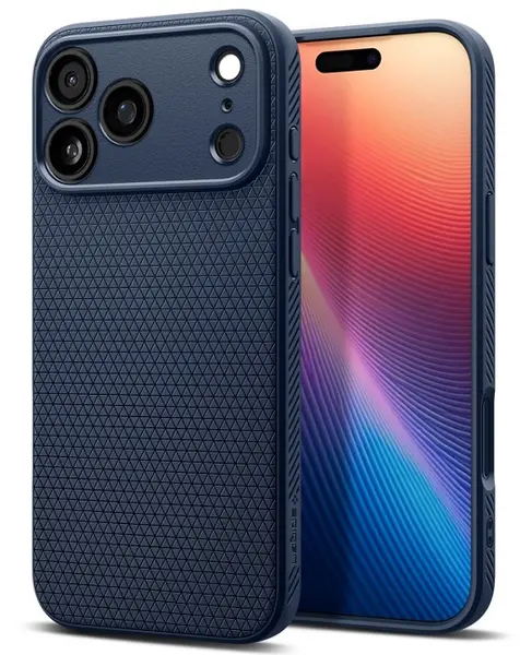 Husă Spigen - Liquid Air, iPhone 17 Pro Max, Navy Blue