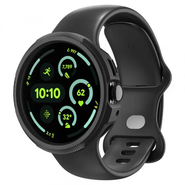 Husa Spigen Liquid Air pentru Google Pixel Watch 4 41mm, Neagra Mata ACS09483