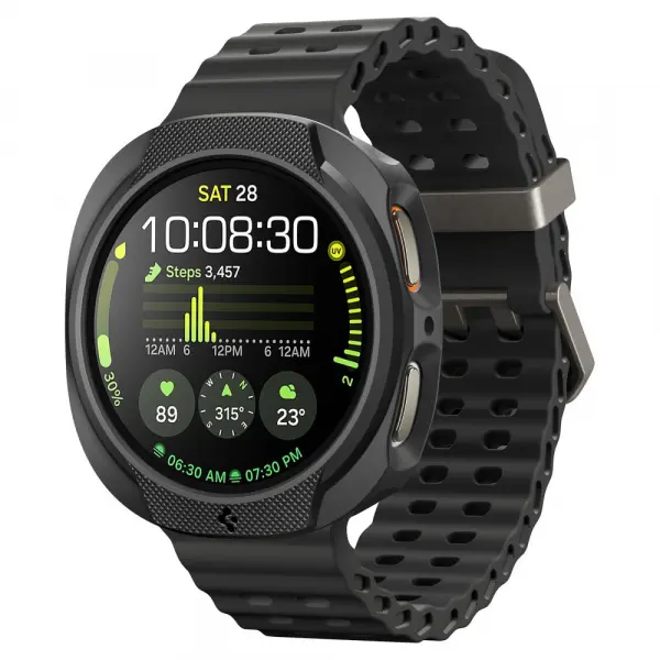 Husa Spigen Liquid Air pentru Samsung Galaxy Watch9 / Watch8 40mm, Neagra Mata ACS09840
